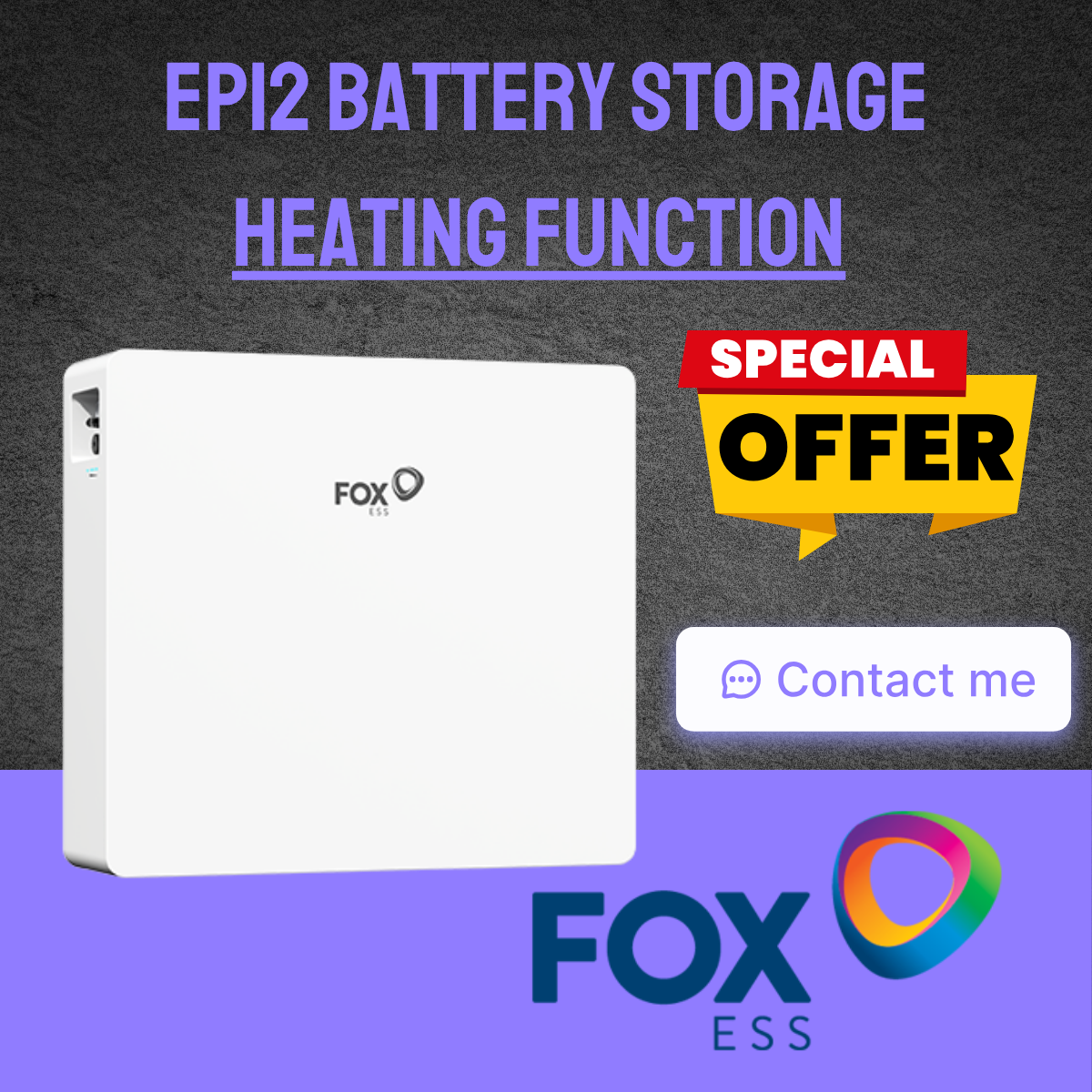 Fox ESS EP12 11.52kWh Battery - 10 Years Warranty