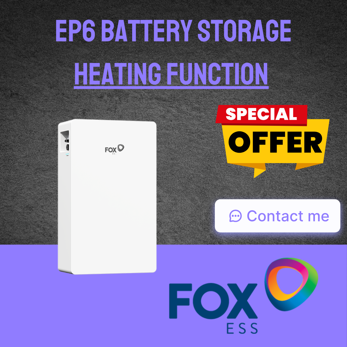 Fox ESS EP6 5.76kWh Battery - 10 Years Warranty