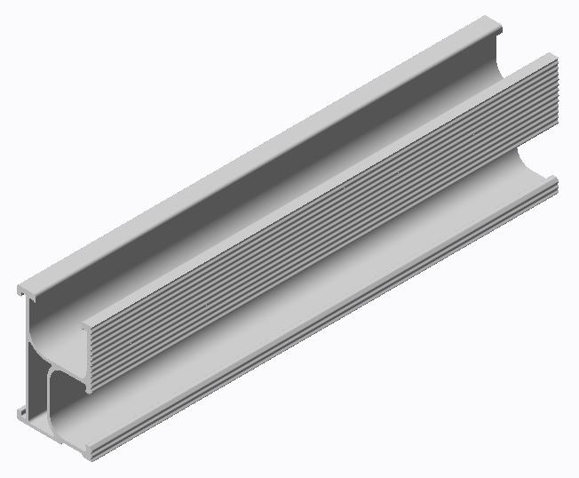 Fastensol 3550mm Silver Rail