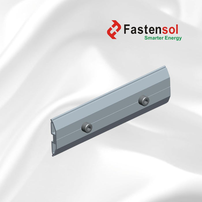 Solar Railing Splice Fastensol Rail Splice – Rail Joiner Connector for Solar PV Mounting